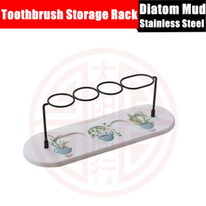 Diatom Ooze Electric Toothbrush Rack,Diatom Mud Soap Rack,Diatomaceous Earth Hydrophilic Pad