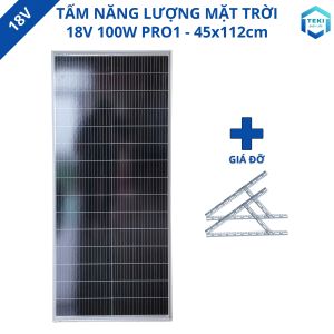 TẤM NĂNG LƯỢNG MẶT TRỜI MONO 18V 100W PRO1 45x112cm – TEKI