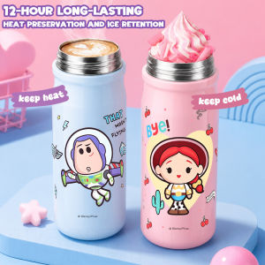 Disney Toy Story Straw Tumbler 650ml 316 Stainless Steel One Touch Flip Lid Leakproof Vacuum Bottle- HoneyLion