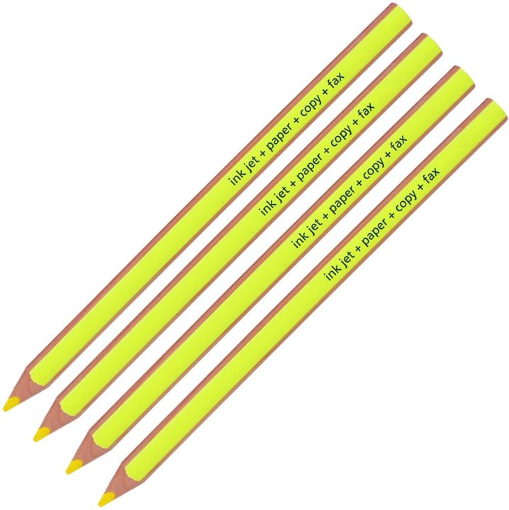 Evidenziatore A Matita Staedtler Textsurfer Dry - 4 Penne Gialle, Per Carta, Copia, Fax - Senza Macchie - Foto 4