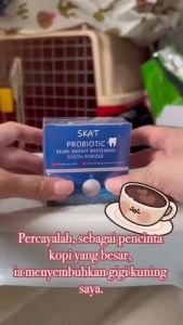 Hot selling products drop directlyProbiotic Tooth Pearl Powder Whitening Natural Oral Care Toothpaste Powder Removes Plaque Stain 50g