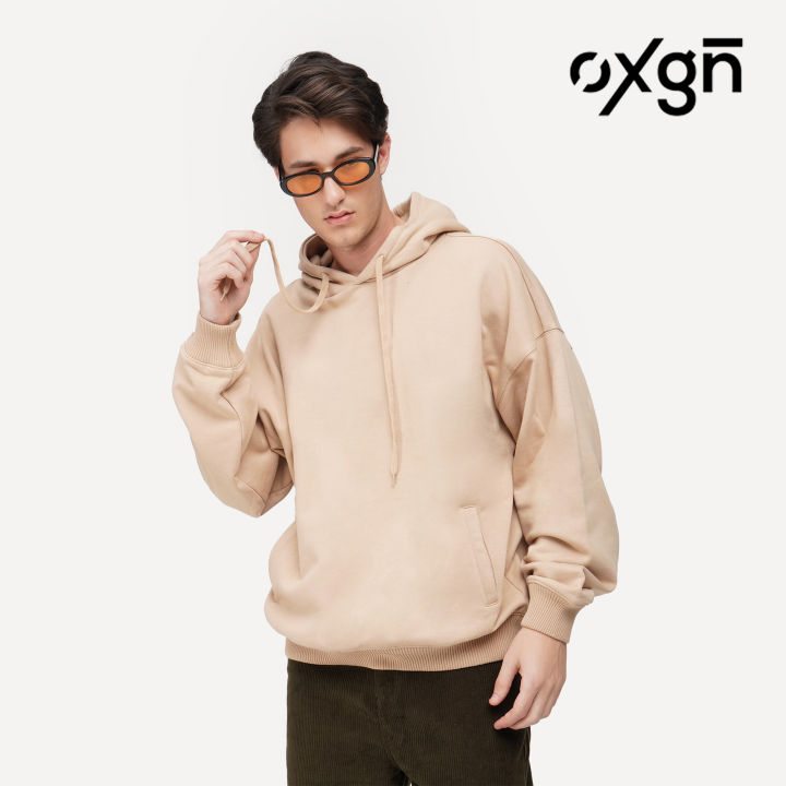 OXGN Premium Oversized Hoodie Jacket For Men (Khaki) | Lazada PH
