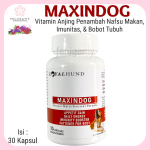 MAXINDOG Vitamin Anjing untuk Mengembalikan Nafsu Makan Akibat Sakit Lesu Malas Makan Obat Penggemuk Daya Tahan Tubuh