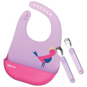 Kidsme Deluxe Dining Set - Celemek Makan Bayi