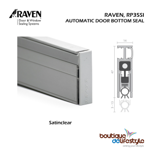 Raven Automatic Door Bottom Seal RP35Si with Installation (Perimeter Seal Option Available)