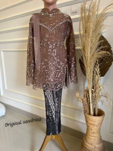 Kebaya Anak Perempuan Brokat Tile Slayer Mutiara Inara Seragam Pesta Wisuda TK SD Usia 5 - 12 Tahun