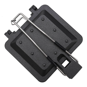 Practical Aluminum Alloy Sandwich Press Waffles Baking Pans Suitable for Outdoor Adventures and Quick Breakfasts