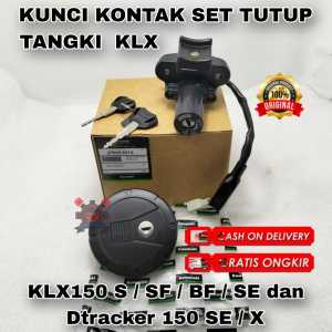 KUNCI KONTAK+TUTUP TANGKI KAWASAKI KLX150 KLX150 S / SF / BF / SE KUALITAS ORIGINAL KAWASAKI