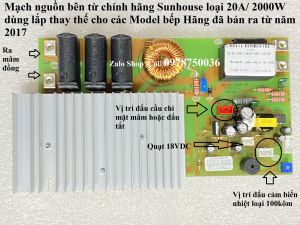 Mạch nguồn bếp từ đôi chính hãng Sunhouse -Hàng chính hãng đổi mới nếu lỗi trong 30 ngày