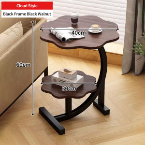 Double-layer Corner table Household Coffee table Bedside Sofa Living room Small side table Shelf Bedroom