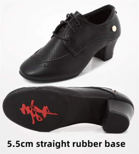Latin dancer soft soled medium heel dance shoes Social dance shoes Cow tendon soled dance shoes