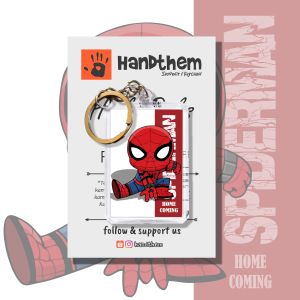 MARVEL All Spiderman Keychain / Gantungan Kunci Akrilik 2 Sisi / Glossy
