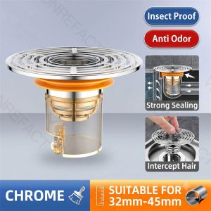 Magnetic Floor Drain Core Anti-Odor Sewer Pipe Stopper Insect Repellent Backflow Preventer Trap