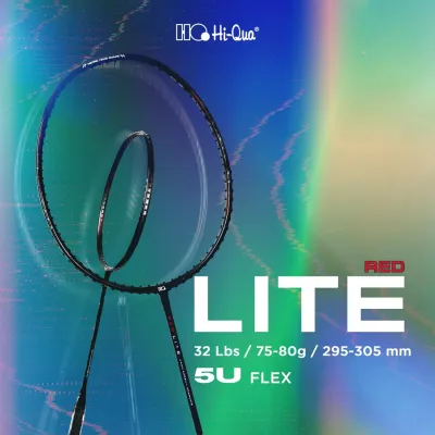 Hi-Qua Raket Badminton Bulutangkis Lite 5U Max Tension 32 Lbs