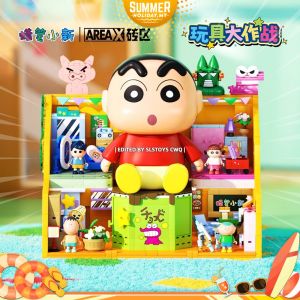 AREA-X Block AB0154 Toys War Scene With Light Crayon Shin Chan Series Gift Decoration Building Brick Toy
