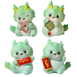Mô hình tượng rồng 2024 rồng con năm mới cute đang yêu làm quà tặng tráng trí tết decor kèm hộp làm quà