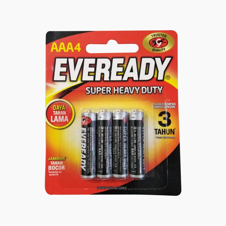 Eveready Super Heavy Duty Battery Aaa Pack Of 4 Lazada Ph