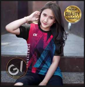 LARISSPORT JERSEY BAJU OLAHRAGA WANITA DEWASA BAJU VOLLY PEREMPUAN KAOS TRAINING BAJU OLAHRAGA PRINTING JERSEY FUTSAL KEREN BAJU BADMINTON/BULUTANGKIS