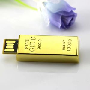 Creative Gold Bar 64GB/128GB High-Speed USB3.0 Waterproof USB Flash Drive with Dual Interface