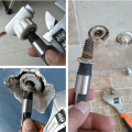 1/2” or 3/4” Broken Water Pipe Damages Damaged Screw Extractor Water Pipe Thread Repair Tap Set Broken Screw Bolt Screw Easy Out Remover Water Pipe. 