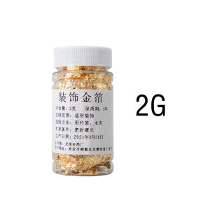 2g Food Cake Gold Foil Decoration Edible Grade Gold Leaf Schabin Flakes Nail Decoration