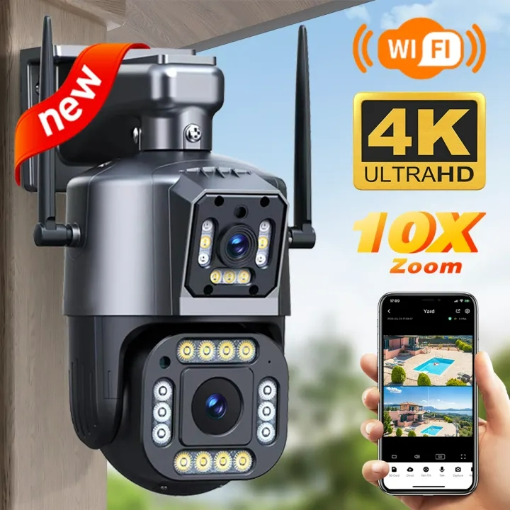 V380 PRO Dual Lens CCTV Camera For House WiFi IP Camera Home Wireless ...