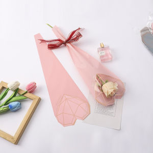 Isi 20 LEMBAR Plastik Bunga Mawar 1 Tangkai Wrapping Plastik Mini Buket Plastik Bungkus Bunga SF01