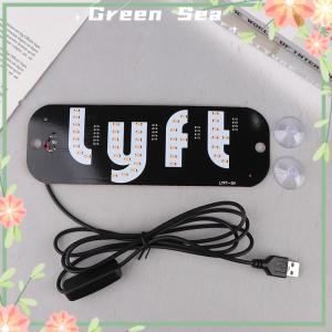 Green sea LED Signal Light Taxi Signal Lamp For Lyft Logo Light USB LED Cab Panel Indicator Lights Signal Lamp Auto Decoration Lamp