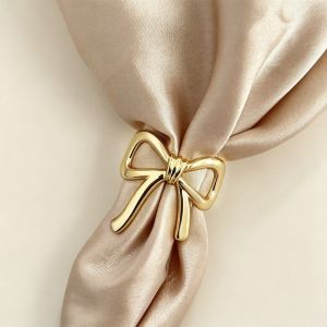 AMELY Alloy Bow Scarf Buckle Smooth Irregular Multifunctional Clothes Corner Clip Fashion Minimalist Shawl Clasp Scarf Fixing