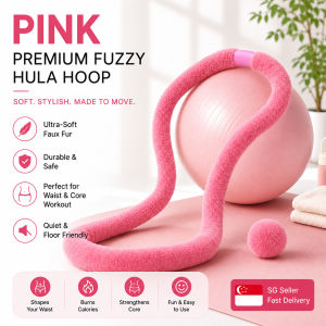 [SG STOCK]2026 New Hula Hoop Soft rabbit-hair-like hula hoop spring-loaded silent hula hoopComfortable waist support