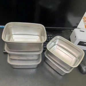 combo 5hộp Inox 13.5x10.5H5.8 chống mùi nắp đậy tiện lợi cho thực phẩm tủ lạnh