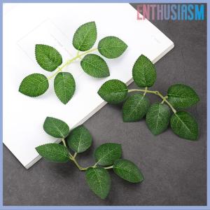 【Enthusiasm】🌟🌟【Hot Sale】🎈 10/30/50pcs Rose Leaves Artificial Greenery Rose Flower Leaves DIY Craft