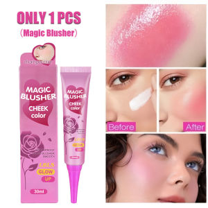 Waterproof Magic Blush Lipstick Blush Eyeshadow Three-In-One 30ml Long-Lasting Matte Liquid Blush Color-Changing Liquid Blush Waterproof And Sweat-Proof