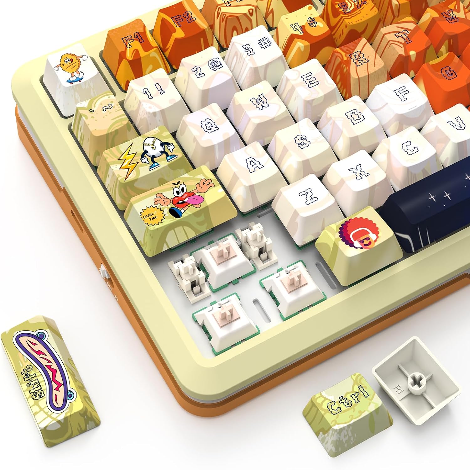 Redragon FLEKACT K708GF-RGB-PRO 3 Modes Gasket Mounted Mechanical Keyboard with Customizable Smart LCD Screen