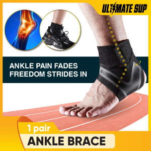 Ultimate Sup Ankle Brace Injury Protection Ultra Thin Adjustable Sell As Pair