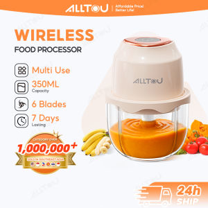 ALLTOU Baby Food Blender Wireless and Portable Food Processor Meat Grinder High Speed Motor 350ml