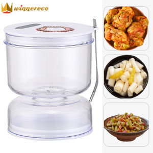 Dưa Nước Trái Cây Tách Jar Rò Rỉ Bằng Chứng Dưa Lật Jar Với nắp đậy kín & Dforks Đa-Mục Đích Cho Dưa Olive Jalapenos