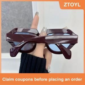 【ZTOYL】 Cổ điển Kính mát vuông phụ nữ người đàn ông phong cách cổ điển thương hiệu UV bảo vệ Chic kính cho kỳ nghỉ hè