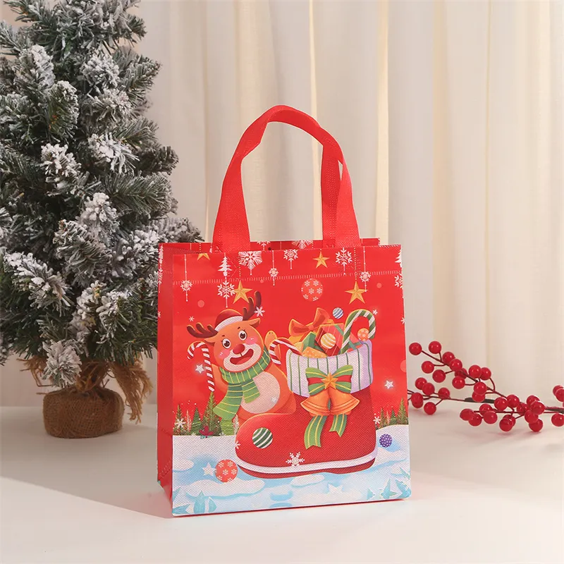 🔥Large Christmas Gift Bags Reusable Grocery Shopping Handbag Non