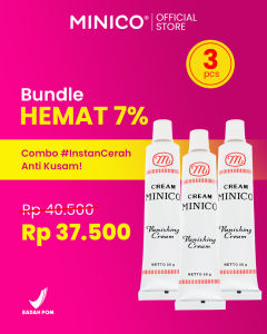 MINICO Vanishing Cream (Tone Up Cream) 3pcs Harga Grosir krim pelembab mencerahkan kulit kusam kering berminyak dan berjerawat