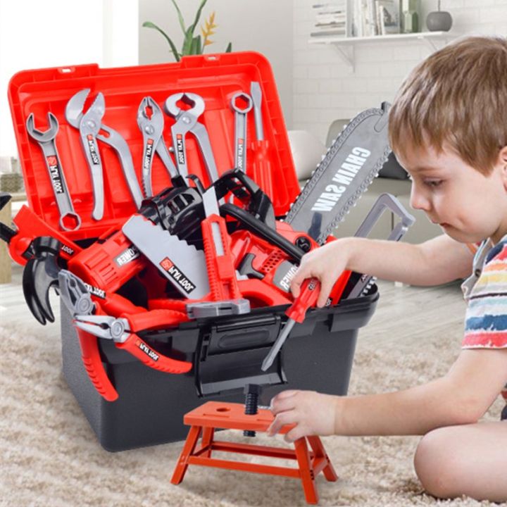 42PCS Children's Toolbox Engineer Simulation Repair Tools Pretend Toy ...