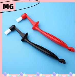 【Magical House】 [ New Hot Fashion] 1 cái bàn chải cà phê Espresso Máy pha cà phê làm sạch bàn chải dài xử lý tích hợp hai-in-một với muỗng làm sạch Nylon bàn chải