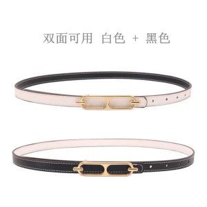 【Spot】Casual Basic Porous Adjustable Double Sided Use Belt for Women Lady belt PREMIUM QUALITY Tali Pinggang Wanita