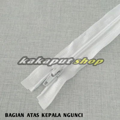 12 pcs Zipper-resleting jaket 70 cm gigi halus-5 nilon 28 in/70 cm/sleting jaket murah/alat jahit/kebutuhan menjahit/toko perlengkapan menjahit