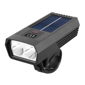 Núi Đèn Trước Xe Đạp sạc bằng năng lượng mặt trời xe đạp đèn pha sáng Đèn Led Xe Đạp Phụ Kiện đi xe đạp bền bỉ