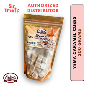 YEMA CARAMEL CUBES by Eden’s Pastillas - Low Sugar Snack Candy - 40 Pieces 200g