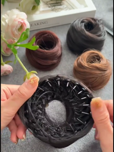 ที่ยืดผมยางรัดผมสตรีสำหรับคอสเซอร์เฮดแวร์สวมใส่ทุกวันมวยผมอเนกประสงค์ใบหน้าเล็ก