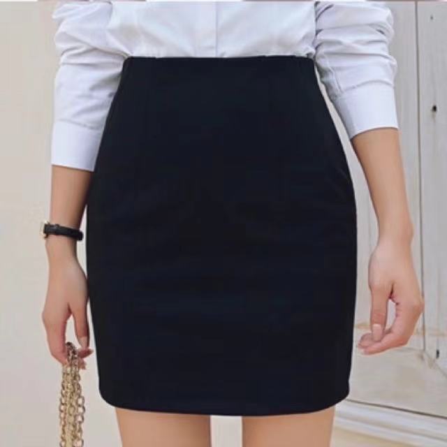 Strechable BUTTOCK WRAP WORK SKIRT PALDA SLACKS No Pocket ,BACK EDGE CUT  Lazada PH