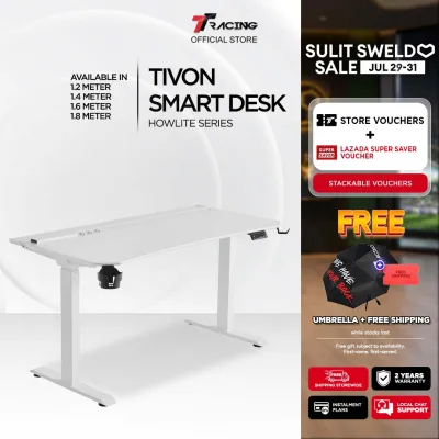TTRacing TIVON Smart Standing Desk Ergonomic Electric Height Adjustable PC Gaming Table