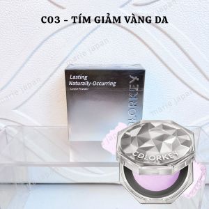 [MUA 1 TẶNG 1] Phấn Phủ Colorkey Lasting Naturally Kiềm Dầu Siêu Mịn Giúp Lớp Trang Điểm Tự Nhiên Hộp 8g - TẶNG 1 KHĂN TẨY TRANG COLORKEY
